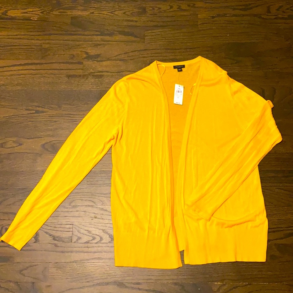 Ann Taylor beautiful gold cardigan sweater